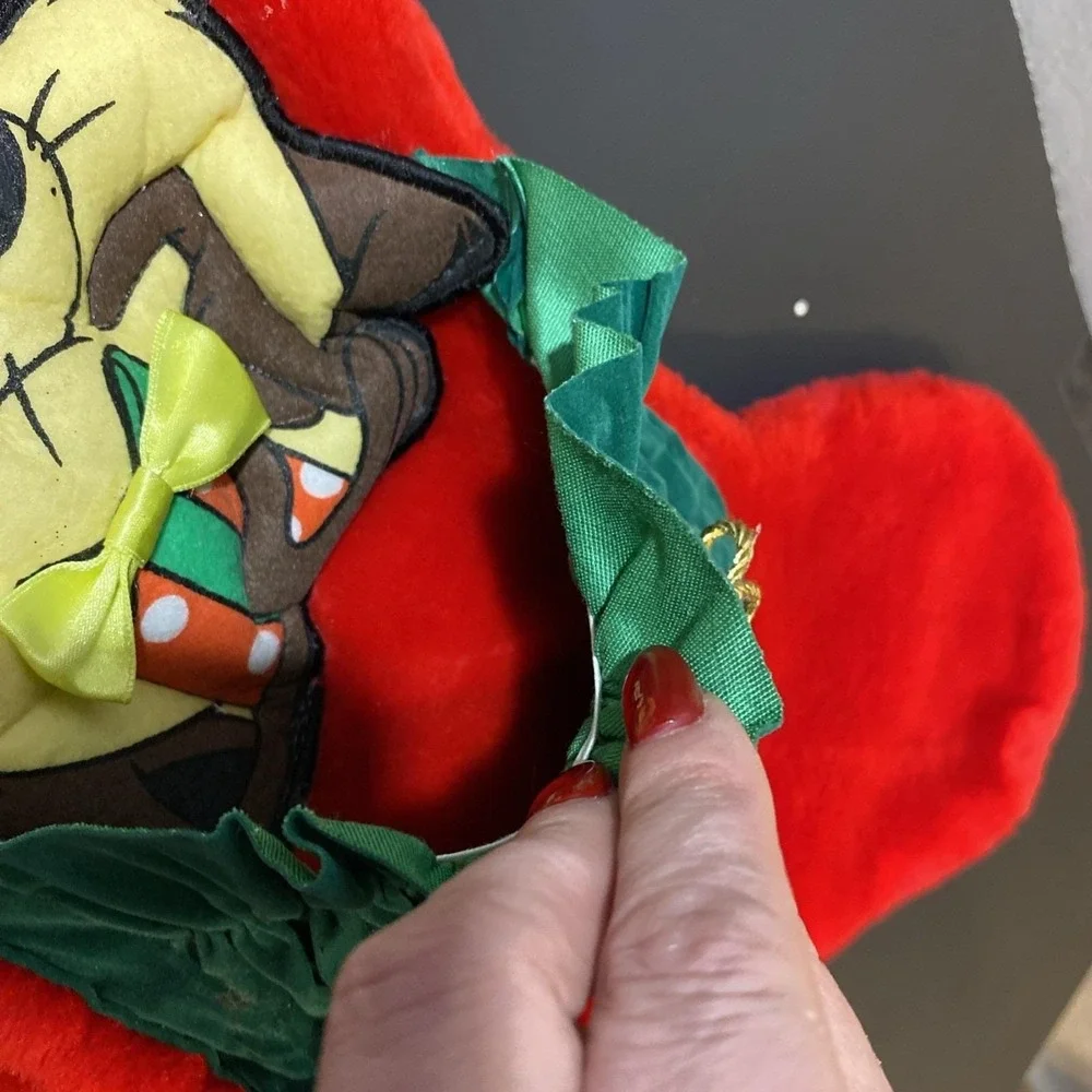 Vtg 1998 Looney Tunes Christmas Stocking‎ TAZ Tasmanian Devil 3D Holiday